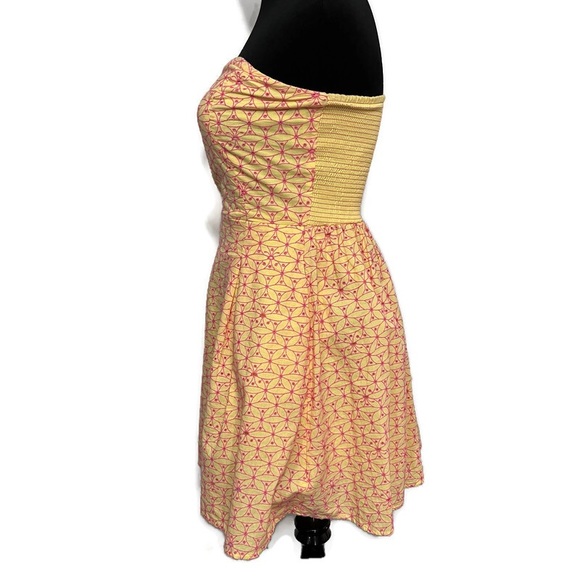 Lilly Pulitzer Felicity Starfruit Strapless Dress Size 4 - Picture 6 of 10